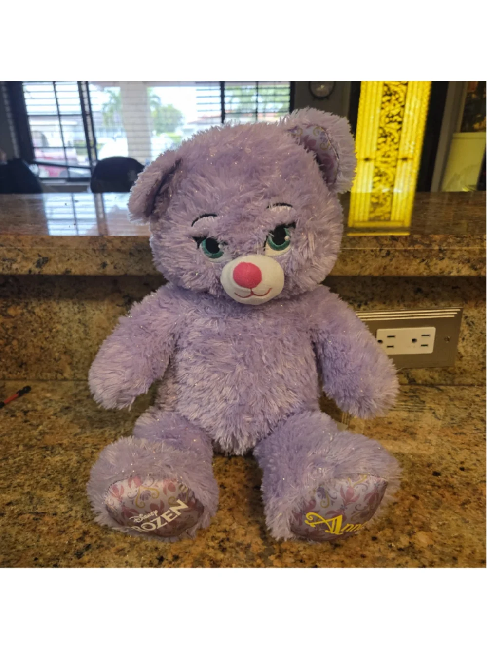 Girls Build-A-Bear Workshop Disney Frozen Anna Stuffed Animal Purple One Size 18